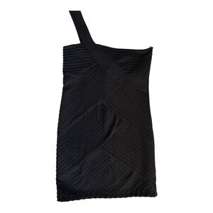 Jump Black One-Shoulder Bandage Dress